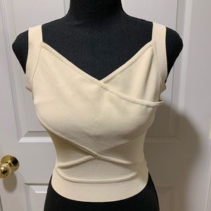 Herve Leger crop bandage/bodycon top